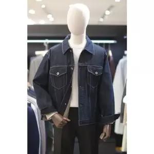 [갤러리아] 지이크 25SS 다크블루 오버핏 생지 데님자켓 트러커 PKM6208