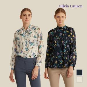 [올리비아로렌] 탈부착 스카프 블라우스_VOCNLXS2211