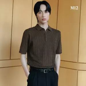 [최초가 89 900] 25SS 남성 코튼블렌디드 케이블 카라니트4