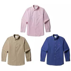 올젠 남자 더블워싱 트윌 솔리드 셔츠 ZOF1WC1304