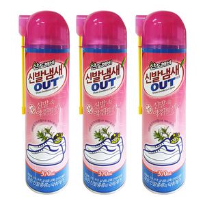 산도깨비 신발냄새아웃 370ml 3개 발냄새제거제 신발탈취제 운동화 부츠 구두 등산화 안전화