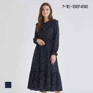 [미센스] 플리츠카라 패턴원피스_MB33OPM202A