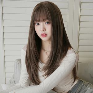 키라비 가발 여성 통가발 스트레이트 긴머리 70cm KPE0443