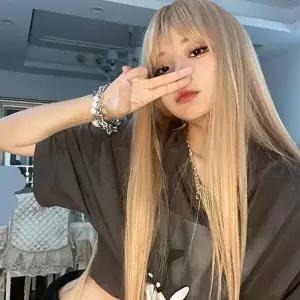 긴 생머리 가발 긴머리 통가발 자연스러운가발 롱가발-WFGONKY