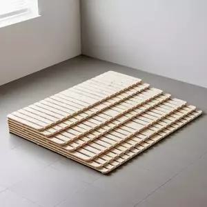 장인가구 아이브 감성 접이식 원목 침대프레임 매트리스깔판XS