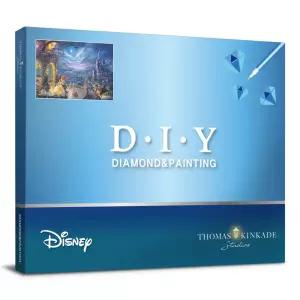 디즈니 토마스 킨케이드 미녀와 야수 보석십자수 캔버스 40x50cm DT5016