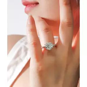 [샤밍주얼리]3캐럿 다이아 반지 랩 IGI 세잔느 6프롱 프러포즈 예물 웨딩 밴드 결혼 기념일 선물