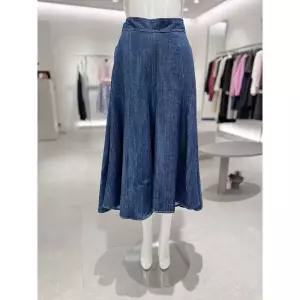 [아이잗컬렉션](타임스퀘어점패션관)절개 데님 플레어 스커트(CR4E0SK231)