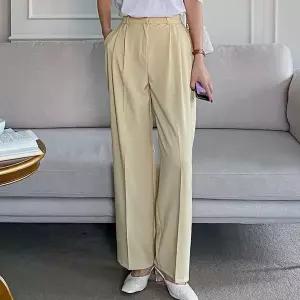 [하프클럽/]여자 정장바지 뒷밴딩 차르르핏 와이드 슬랙스