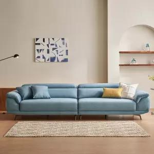 스카이 4인 리클라이너 모션 슬라이드 기능성 패브릭 무빙 소파