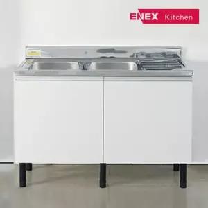 유닉 DIY 소형 싱크대 스텐레스 개수대 1200 더블볼)