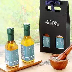[유화당]국내산 참기름 들기름 선물세트 180ml HACCP