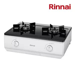린나이 자동 불꽃조절 과열방지 센서 펄화이트 2구 가스레인지 BTH210W