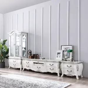 엔틱가구 베리카 양문장 거실장 협탁 세트