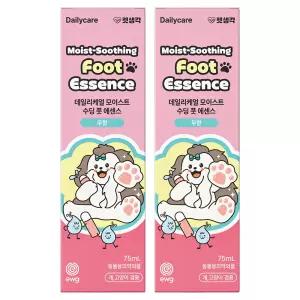 펫생각 수딩 쿨링 풋 에센스 고양이 강아지 발바닥 보습제 스킨케어 발 갈라짐 수분 진정 크림 로션 75ml 2개