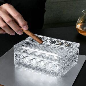 체코 고급 크리스털 시가 재떨이 2in1 케이스 블링블링 잔머리핀 뱅 핀 헤어핀