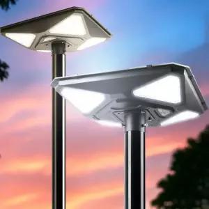 태양광 가로등 태양열 투광등 정원등 UFO 조명 야외 투광기 설치