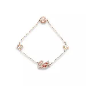 [스와로브스키] 5485876 Dazzling Swan 핑크 스완 스몰 팔찌
