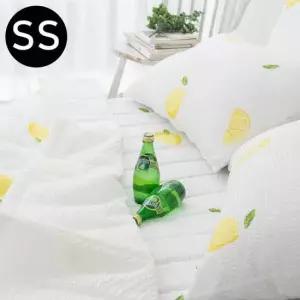 해피니 레몬 여름 간절기 이불 패드세트 슈퍼싱글 SS 화이트 베개솜 별매
