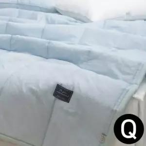 해피니 아이싱 스노우리플 여름 간절기 이불 퀸 Q 블루