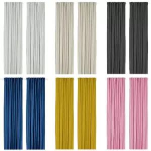 GINSTMOTT 인스트모트 커튼한쌍 145x250cm 반투명커튼 거실커튼 창문커튼 블라인드