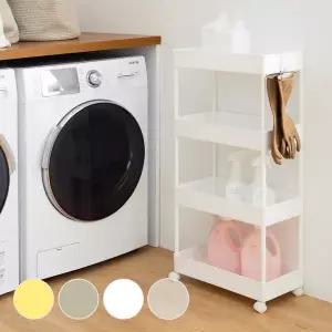 [가쯔]로이드 이동식 선반 트롤리 틈새수납장 4단