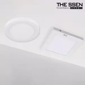 LED 에코 원형/사각 슬림엣지(6) 12W 직부등/센서등 화이트 플리커로우 주광색(6500K)/주백색(4000K)