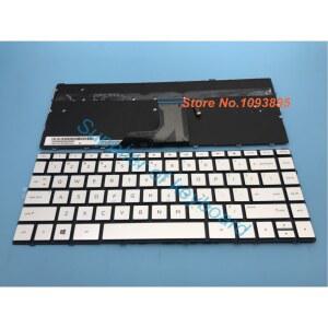 HP 스펙터 13 ac023dx ac033dx ac063dx 노트북용 영어 키보드 실버 백라이트,
