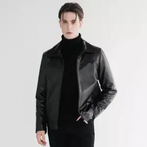 이태리 베지터블 양가죽 남성 싱글라이더 자켓