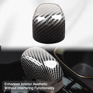 렉서스 NX260H 350H 2022 용 자동차 실내 기어 변속 노브 핸들 장식 트림 커버 카본 파이버 패턴