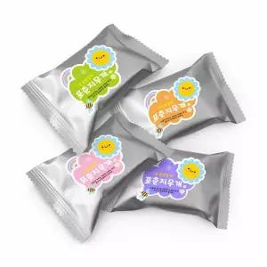 칭찬 응원 포춘 지우개 60개 + 포장 스티커 문구 인쇄 학급 행사 학교 어린이날 위클래스 선물 주문제작