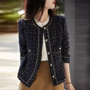 가을 라운드넥 클래식 로리아트위드자켓