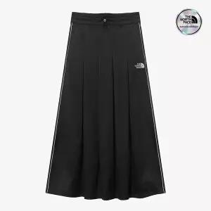 [노스페이스] [노스페이스 공식] NK6NR31J 화이트라벨 여성 새틴 플레어 스커트_BLACK