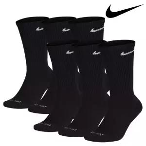 나이키 양말 플러스 쿠션 크루 블랙 6켤레 SX6897-010