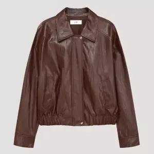 [롯데백화점]리스트 레더 카라 블루종 점퍼 (TWWJPP72010)