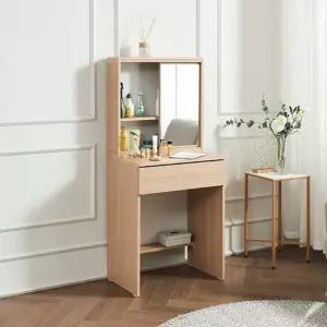 땡스리빙 거울형 슬림 화장대 600 수납 콘솔 드레스룸 화장대