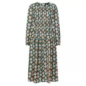 [하프클럽/레코브](레코브) 스퀘어 패턴 원피스(LC31C9OP562X)