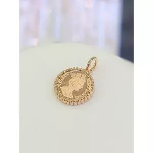 14k/18k 금 엘리자퀸 코인 목걸이 펜던트 12GCHUNKUM코인P-0012mm-체인제외