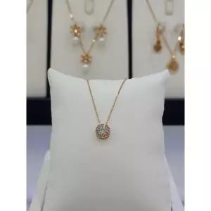 14k/18k 금 5부 다이아 컷팅 펜던트 목걸이 GW12GP1673N 데일리 선물용