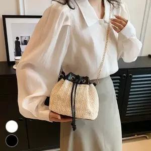 여성가방 복조리 왕골 체인 버킷백 (WFJWYIO)