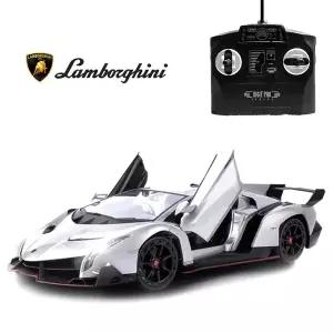 [토이게이트]1:14스케일 람보르기니 베네노 그레이 세계명차 라이트효과 자동도어오픈 리모콘 무선조종 ...