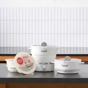 지티스 휴대용 접이식 전기포트 A타입 여행용 햇반 커피 분유포트