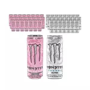 몬스터 에너지 울트라 355ml, 24개 + 몬스터 에너지 스트로베리 드림즈 355ml, 24개