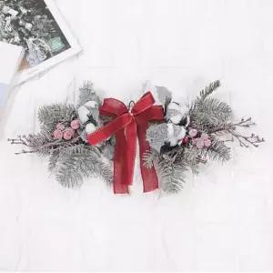 플라워트리 크리스마스 가랜드 벽장식 스노우목화 50cm 소품 데코