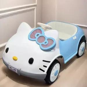 키티 전동차 핑크 블루 자동차 선물 전동카 공원