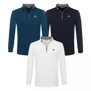 [THOMAS HARDY] 토마스하디 남성 패턴 스판 집업티셔츠 Model No_CB5091