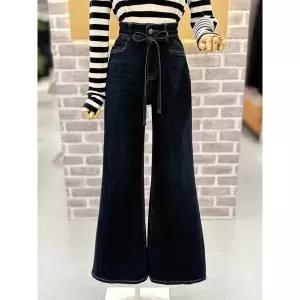 [레코브](광주신세계)부츠컷 끈장식 데님팬츠(LC31EXDP542B)