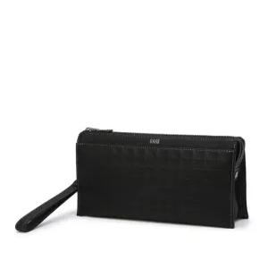 닥스 액세서리 25FW [그립백][GRID Ⅱ][그리드] 블랙 그리드 패턴배색 소가죽 DBBA5F266BK