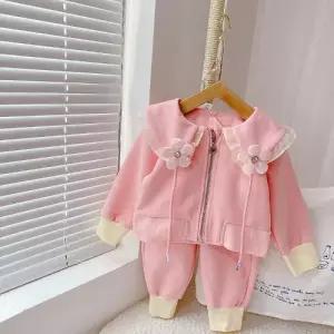 11 SS AC4 유나 프릴넥집업 상하세트 (핑크 15호)아동복 아기옷 여아 남아