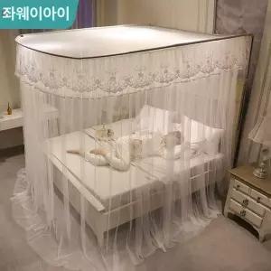 공주 침대 캐노피 놀이방 인테리어 침실 북유럽 커튼